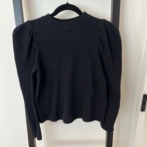Who What Wear Black Long Sleeve Top